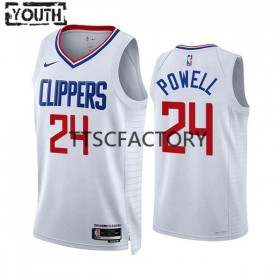 Dres Los Angeles Clippers Norman Powell 24 Nike 2022-23 Association Edition Bijela Swingman - Dječji